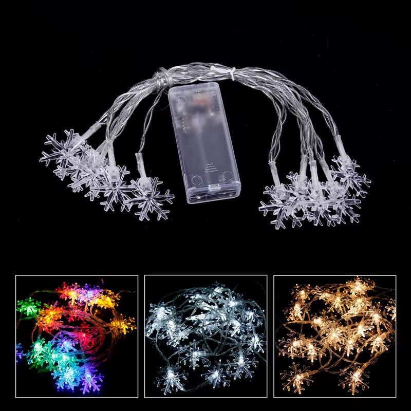 Snowflake LED Light Merry Christmas Tree Decoration for Home Garland Wreath Ornament Table Decor 2020 Navidad Xmas Gift New Year