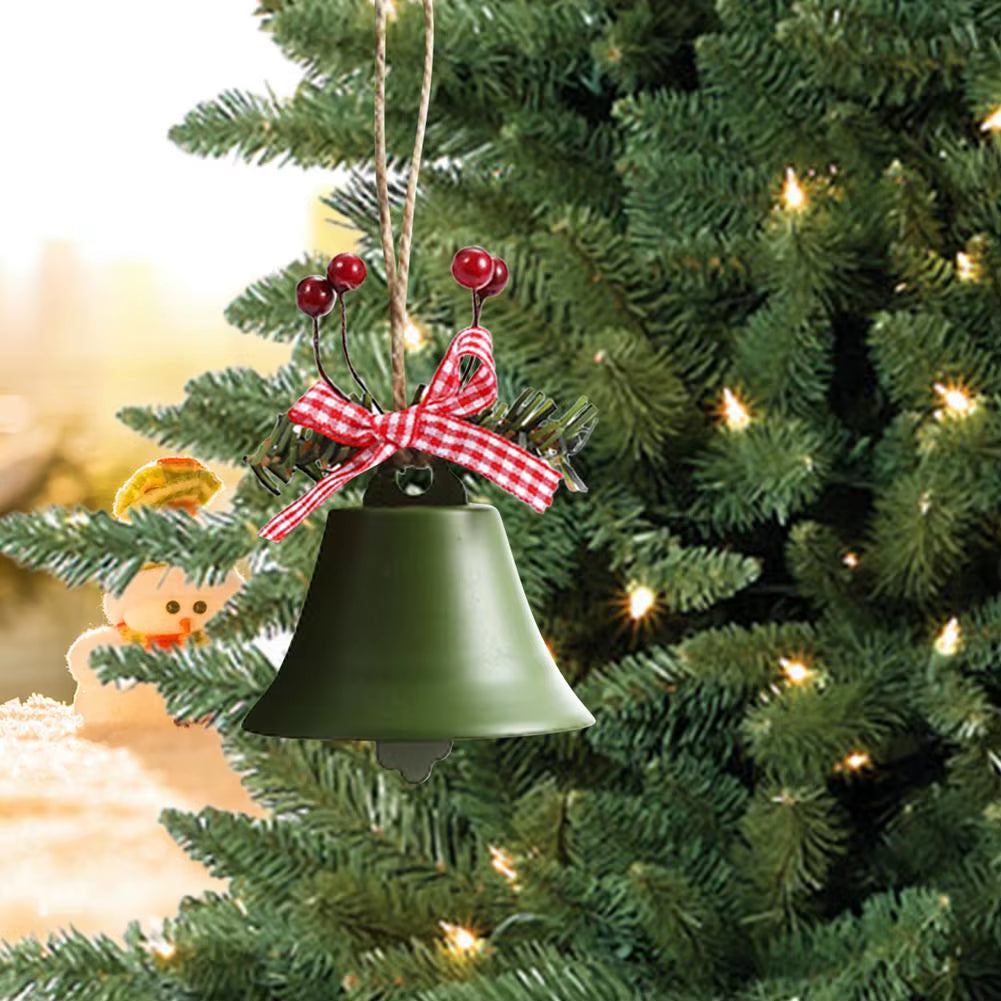 Classic Christmas Bell Metal Bell Ornament Tree Hanging Pendant for Home