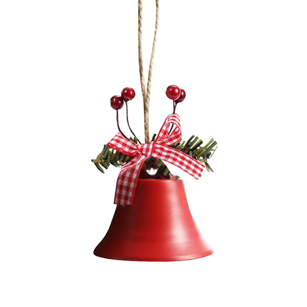 Classic Christmas Bell Metal Bell Ornament Tree Hanging Pendant for Home